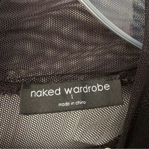 Naked Wardrobe Black Long Sleeve Dress - Picture 2 of 4